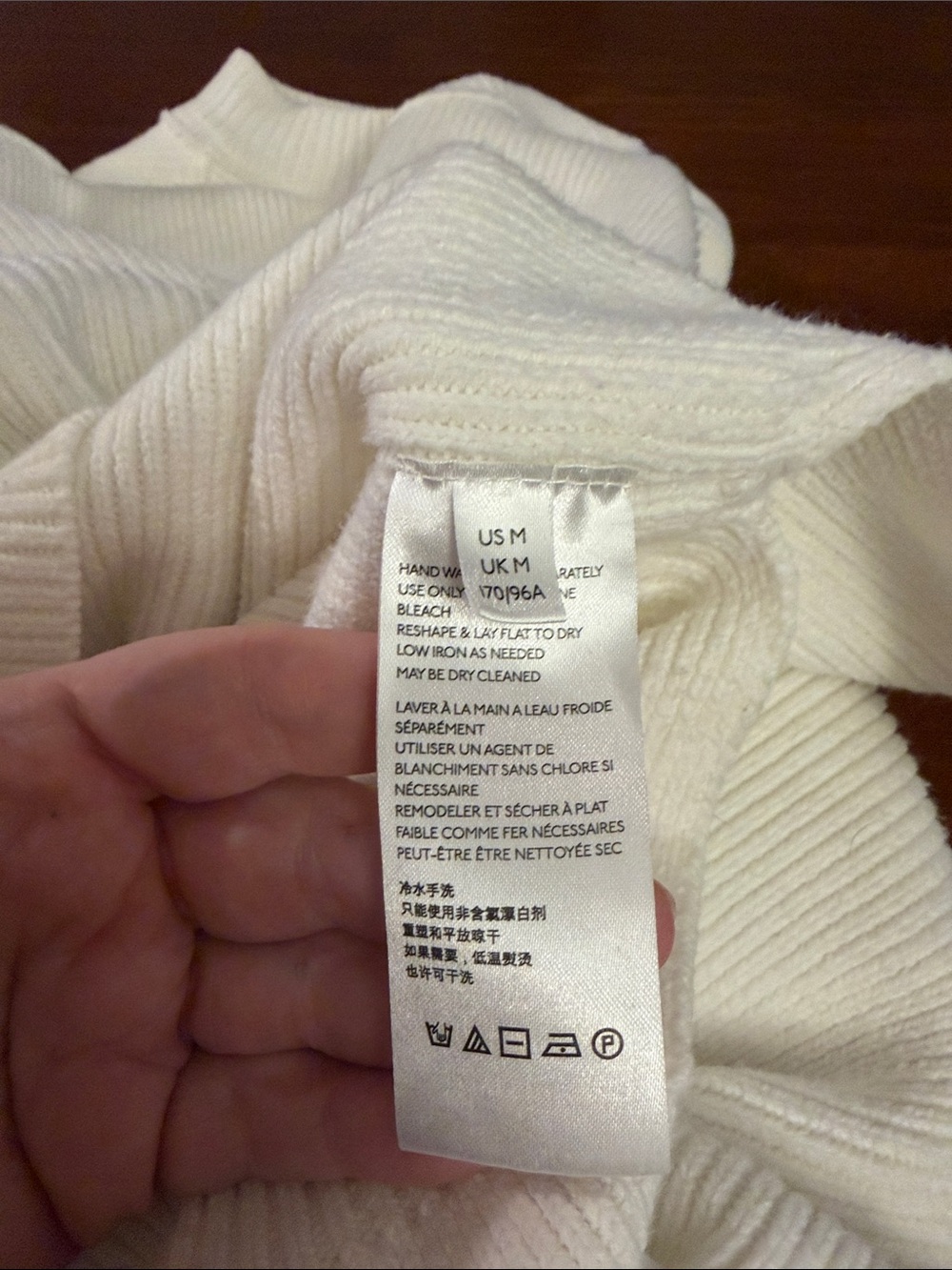 Free People Ladies Easy Street Tunic Sweater in Painted White. Medium. Oversized - Picture 13 of 15